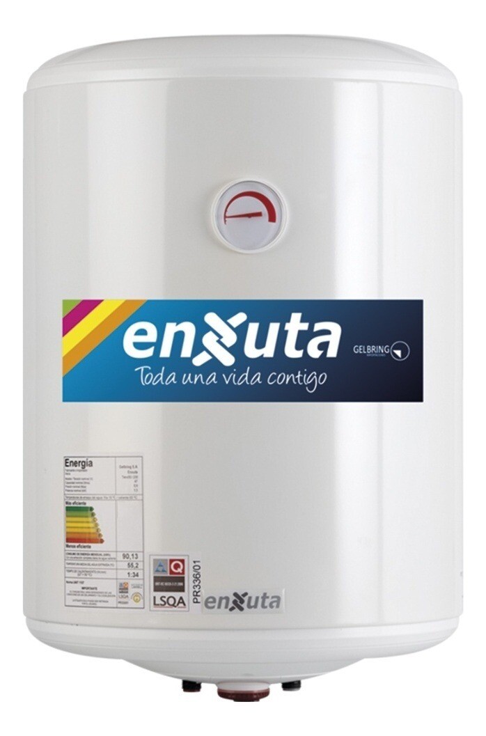 Calefón Termotanque De Acero Enxuta 60 Lts Tenx2160 Color Blanco (precio en dolares iva inc)