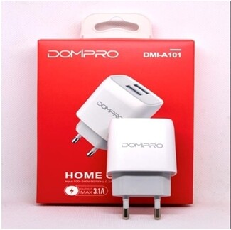 Ficha carga de 3.1 AMP con 2 USB  A-101