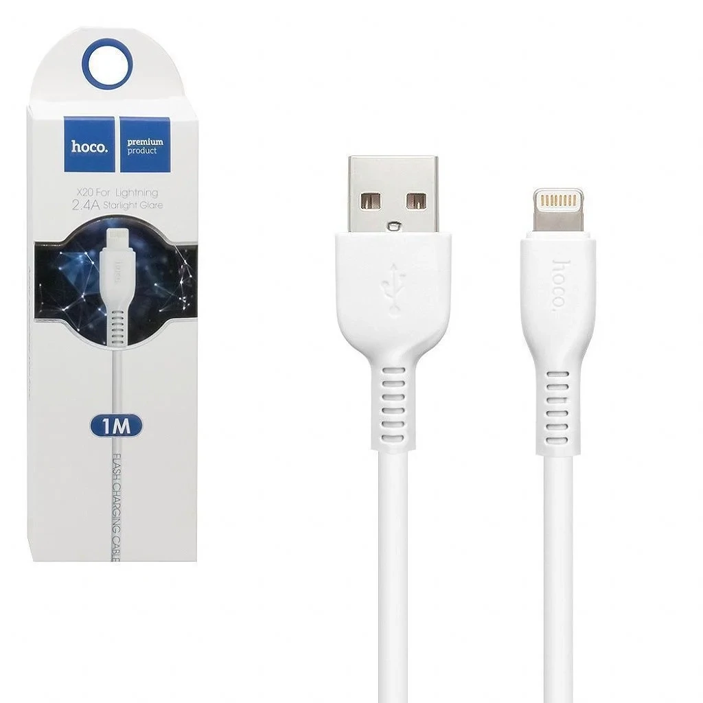 Cable Hoco X20 USB a Lightning 1M