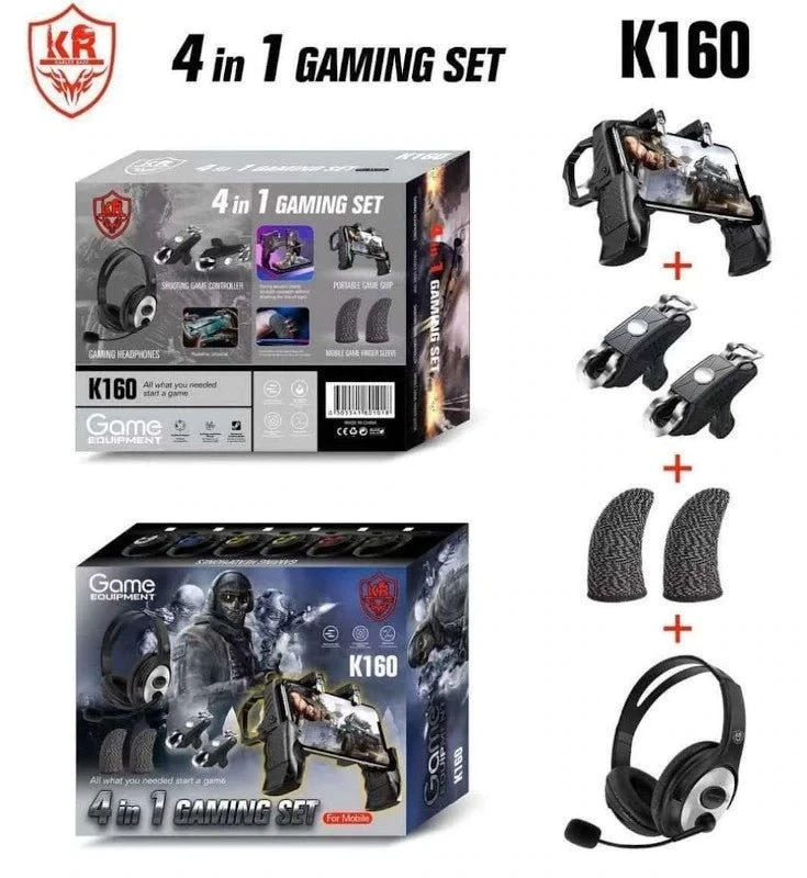 Juego kit gamer KR K160 4 en 1