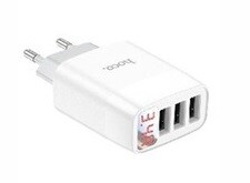 Ficha carga Hoco 3 Puertos USB