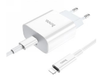Ficha carga tipo C + cable Lightning 20W C76A