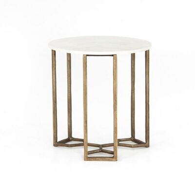 Naomi Marble end Table-Raw