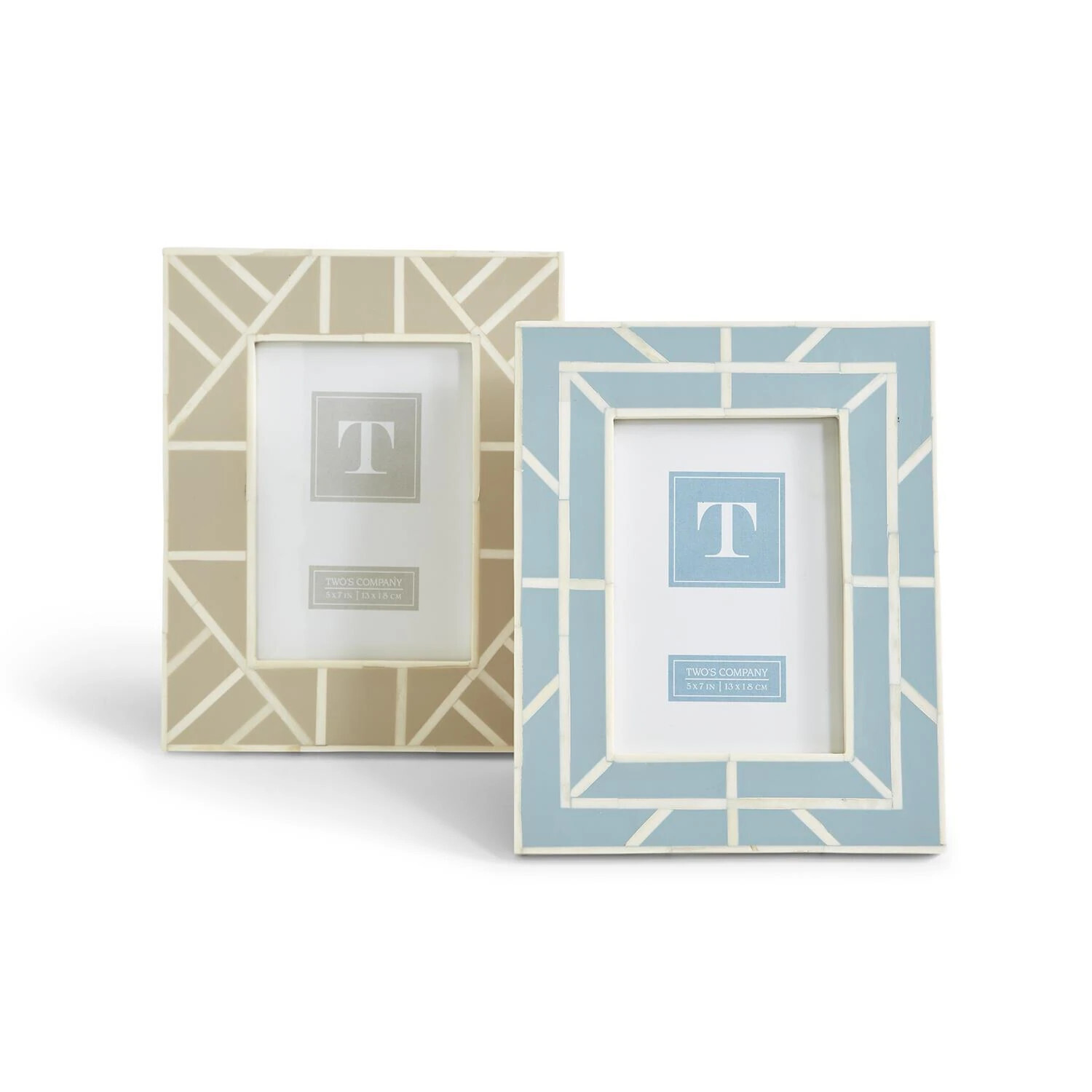 Bone Inlay Geometric Frame
