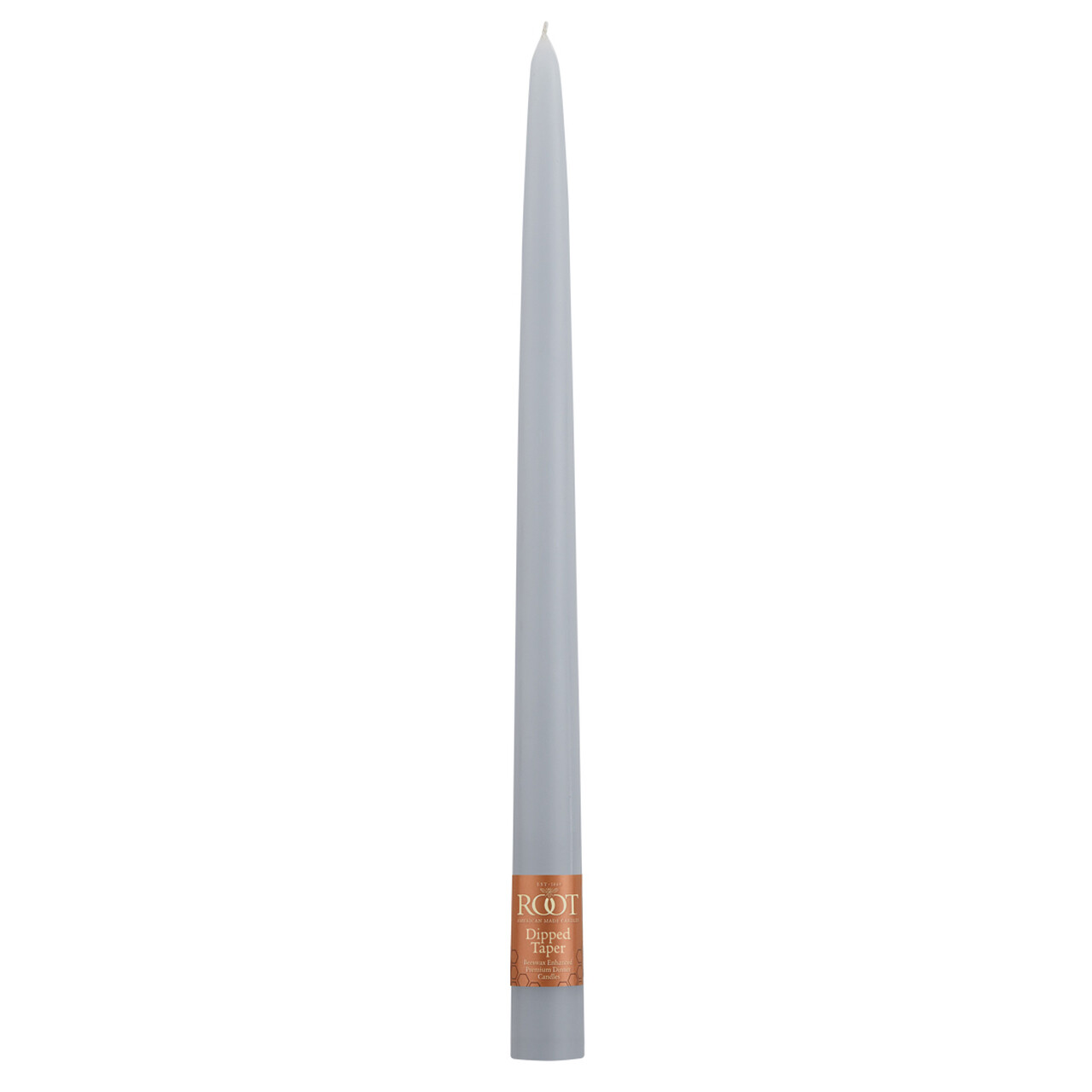 Taper Candle 12 x 7/8 Platinum Grey