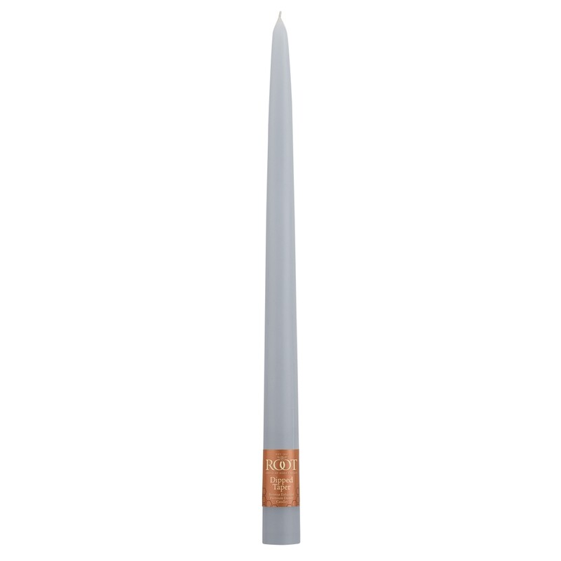 Taper Candle 12 x 7/8 Platinum Grey