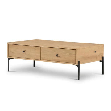 Eaton Coffee Table Light Oak Resin