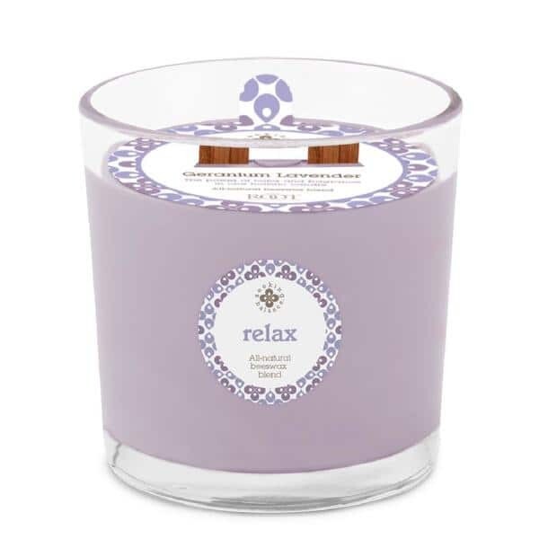 Candle- SB 8oz. Relax- Geranium Lavender (all natural)