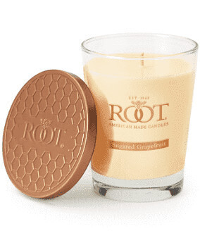 Candle- Lg. Veriglass Sugared Grapefruit