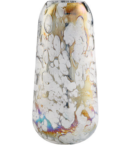 Cyan Moonscape Vase