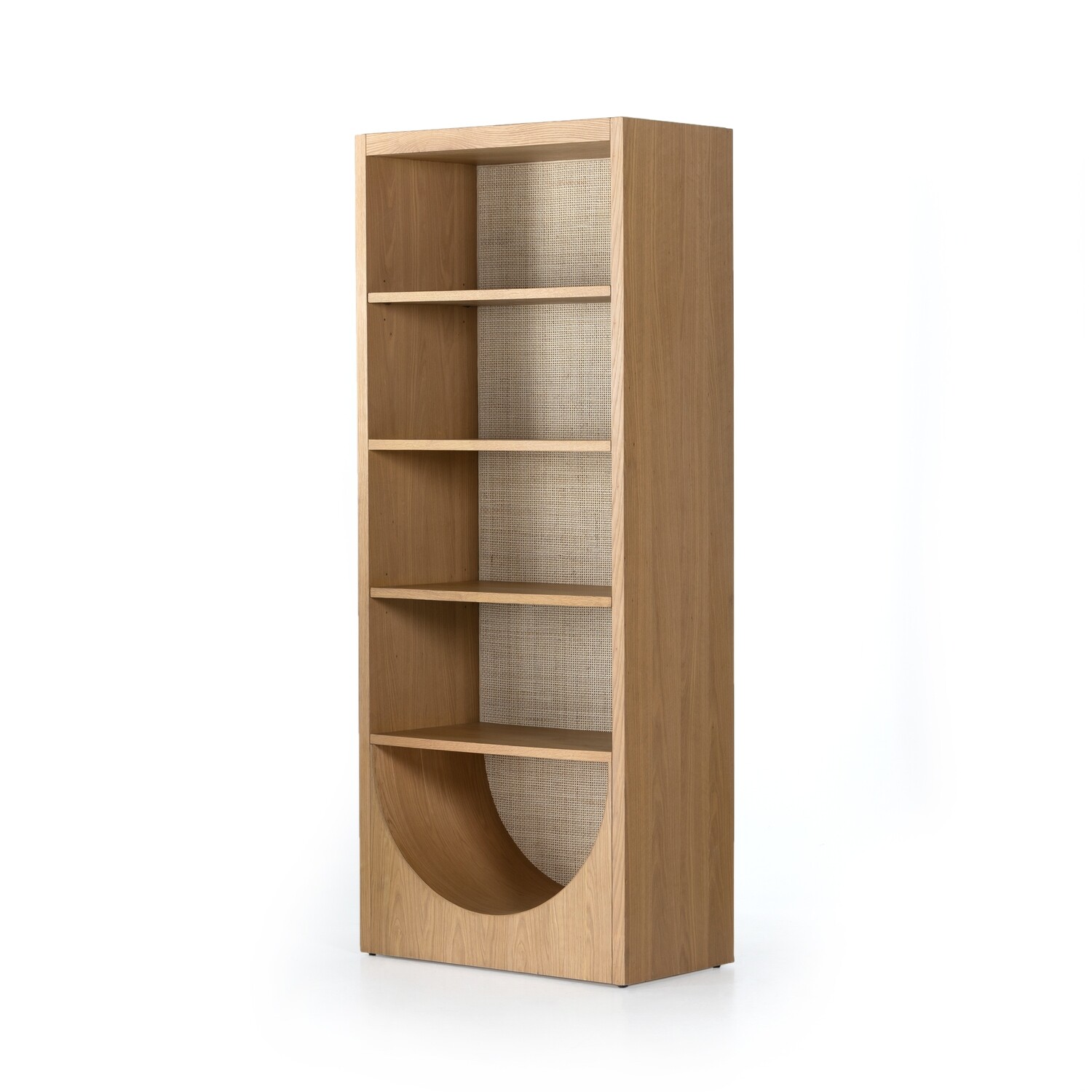 HIGGS BOOKCASE-HONEY OAK VENEER