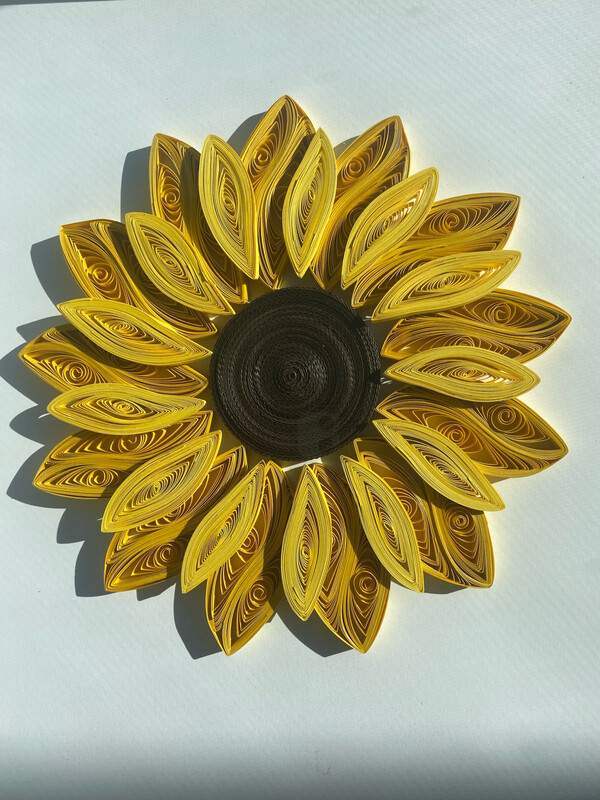 Quilling Framed Sunflower