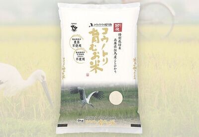 JA Tajima Konotori Hagukumu Okome Munoyaku Type Hakumai- Organic White Rice 2kg