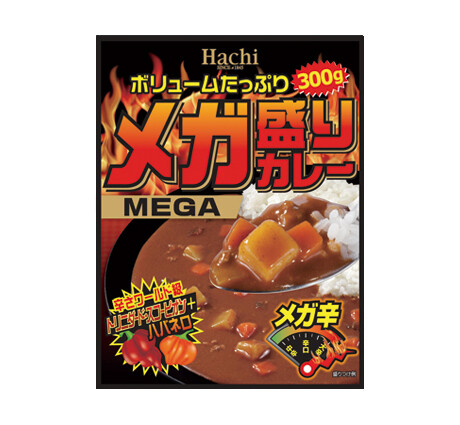 Hachi MEGAMORI INSTANT CURRY MEGA HOT 300g