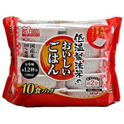 Iris Oishi Gohan 100% japanischer Reis 1800g(180gx10St.)