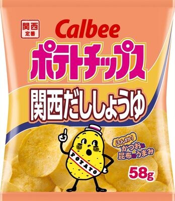Calbee Potato Chips Kansai Dashi Shoyu 58g