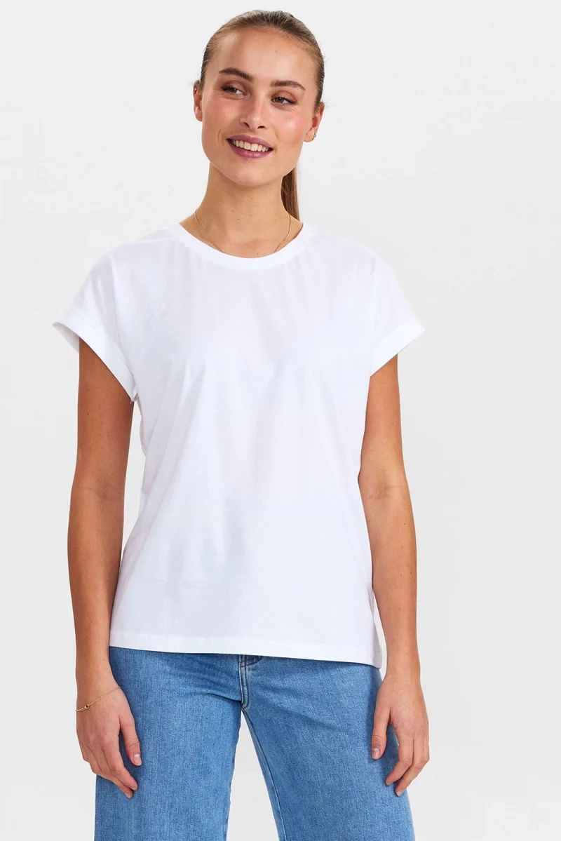 Nubeverly T-Shirt, Colour: Bright White, Size: XS