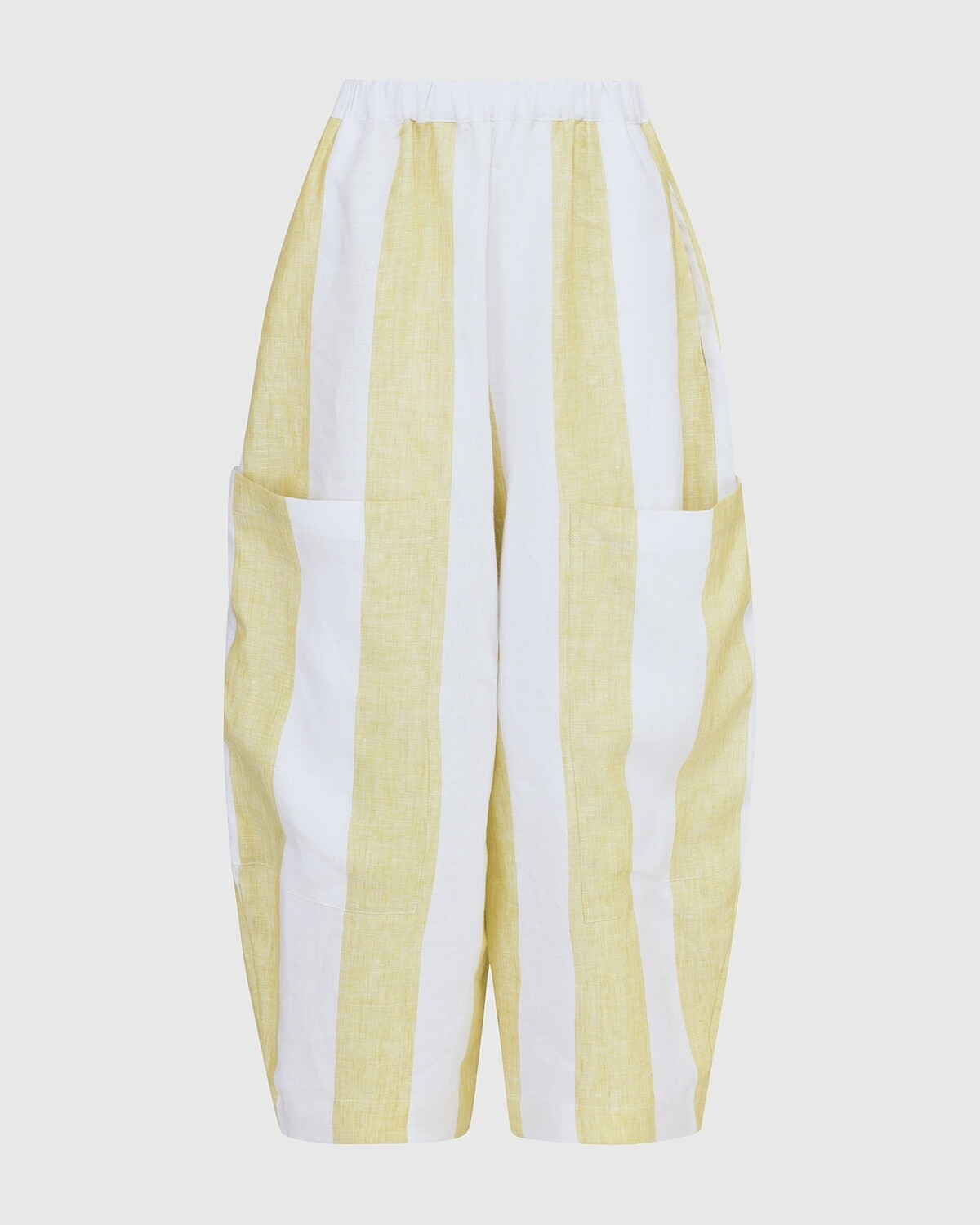 SP803C Stripe Linen Trousers, Size: 1/S