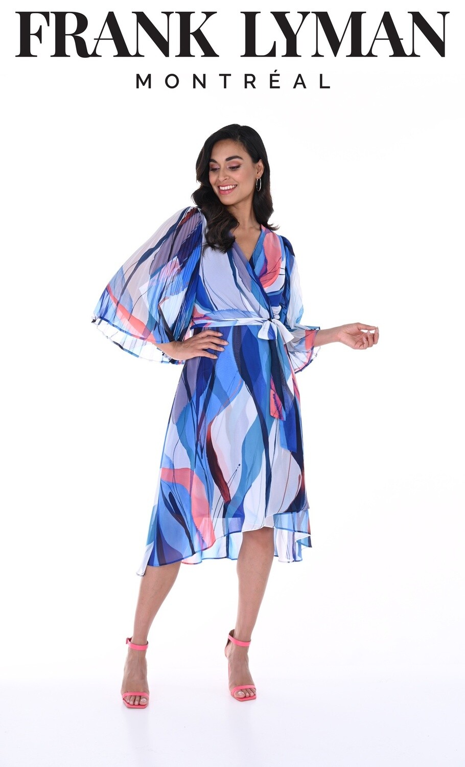 246102 Blue/Multi Dress, Size: 14