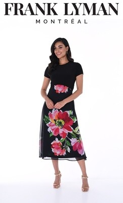 246188 Black/Fuchsia Dress