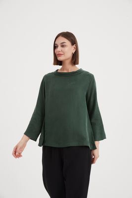 24A3365 Bell Sleeve Mock Neck Top