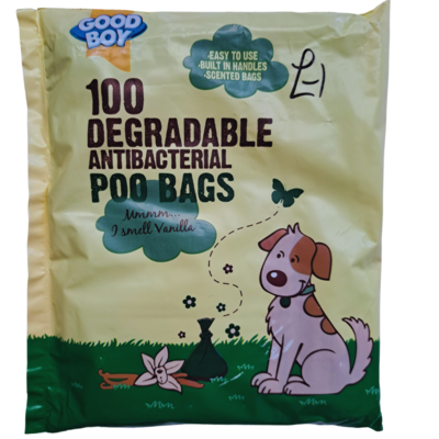Poo Bags - Degradable 100 Scented Bags