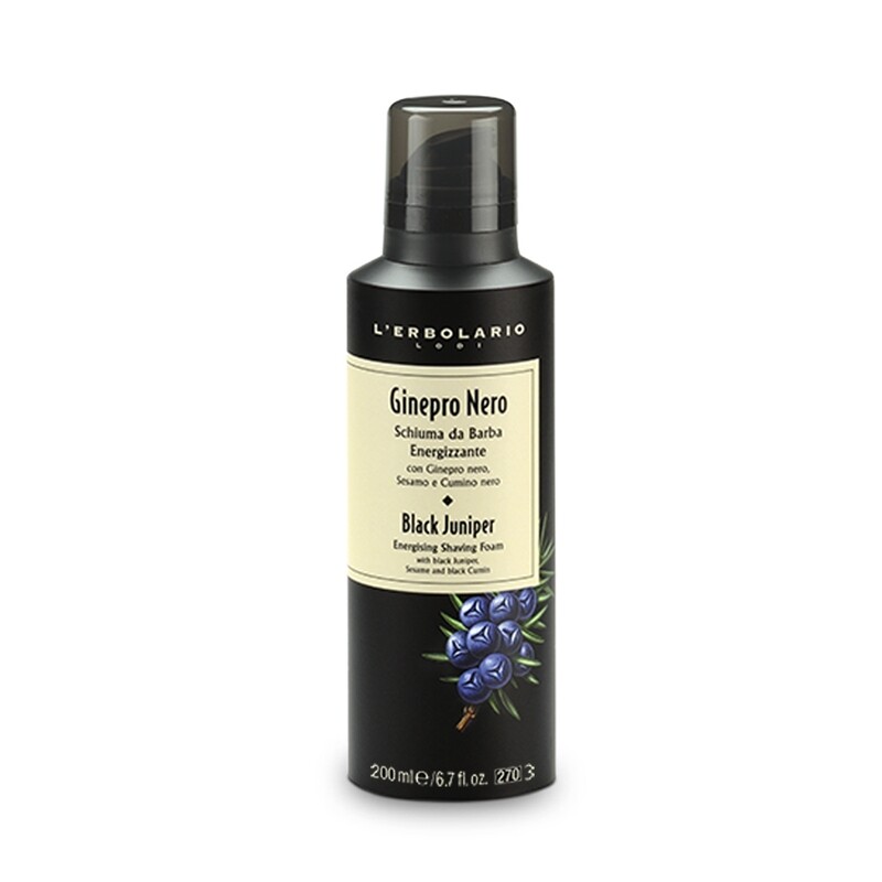 Ginepro nero schiuma da barba