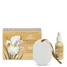 Medaglione in ceramica Iris Bianco