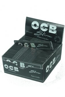 OCB Premium King Size Slim, schwarz, 32 Blatt