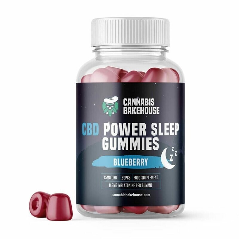 Cannabis Bakehouse CBD Gummies + Melatonin 'Die Kraft des Schlafes', 900 mg (60 Stk. x 15 mg) CBD, (125 g)