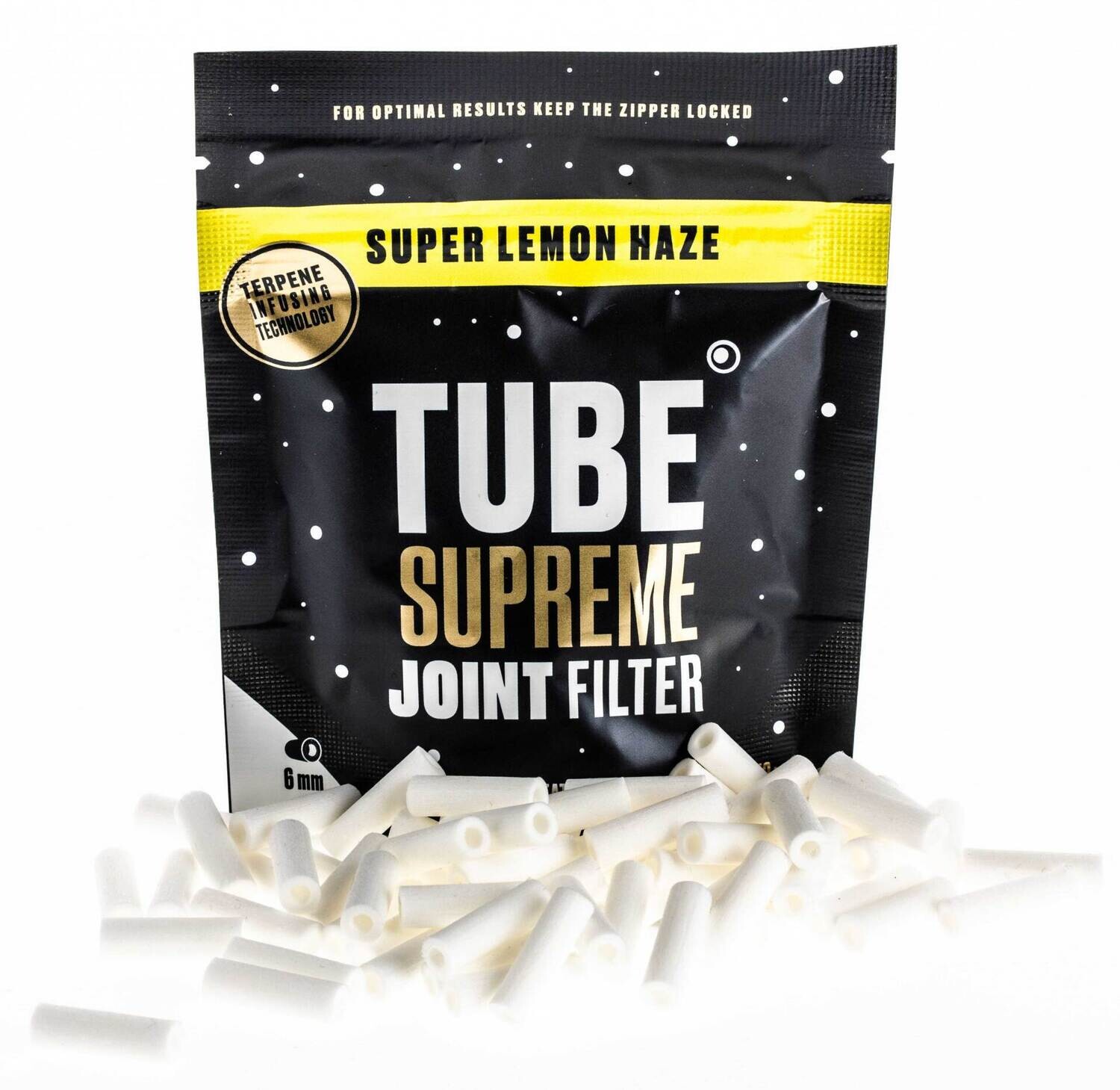 Tube Filter 50 Stk-Super Lemon Haze, 6mm Ø