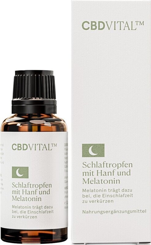 CBD VITAL Hanf Schlaftropfen mit Hanf und Melatonin