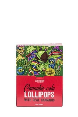 Euphoria Cannabis Cola Lollipops mit Hanf und Cola Geschmack