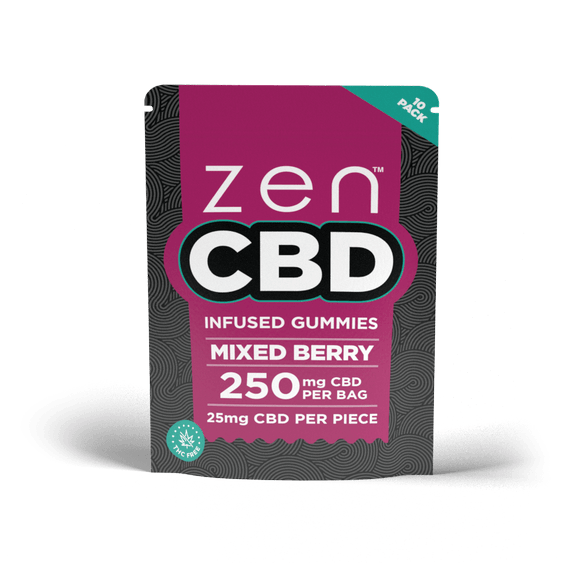 ZEN CBD Gummies - Mixed Berry, 250 mg, 10 Stück
