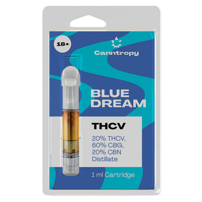 Canntropy THCV Cartridge Blue Dream - 20 % THCV, 60 % CBG, 20 % CBN, (1 ml)