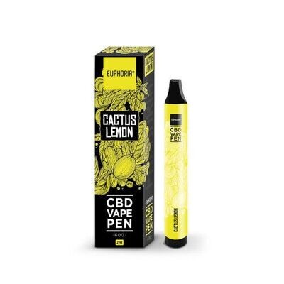 Euphoria CBD Disposable Vape Pen Cactus Lemon - CBD (Cannabidiol)