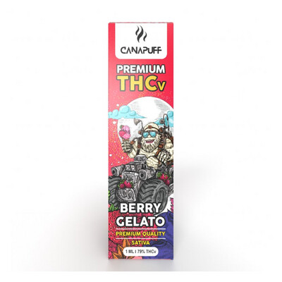 CanaPuff Berry Gelato 79 % THCv - Einweg-Vape-Pen, (1 ml)