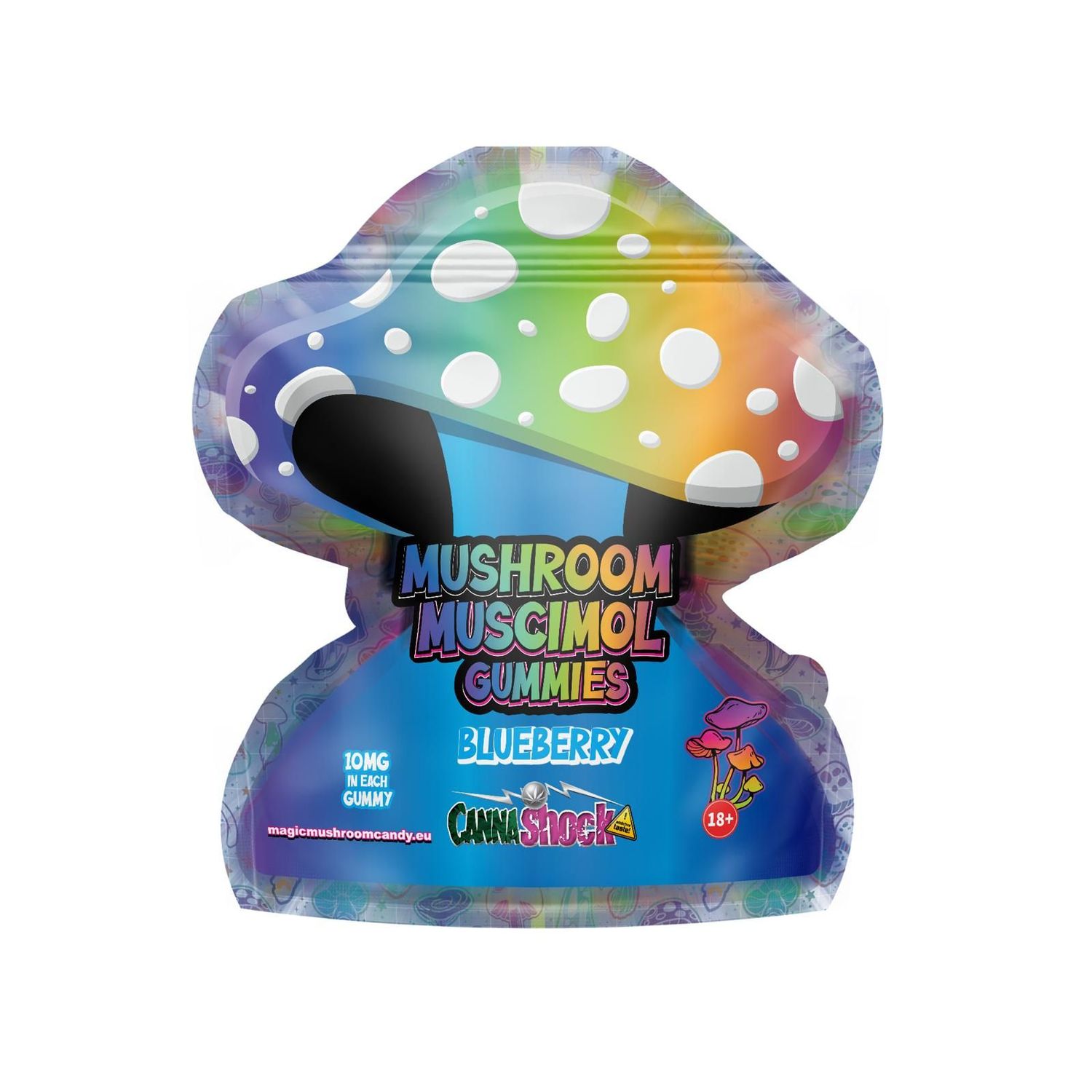 Magic Mushroom Muscimol Edibles Blueberry 40mg
