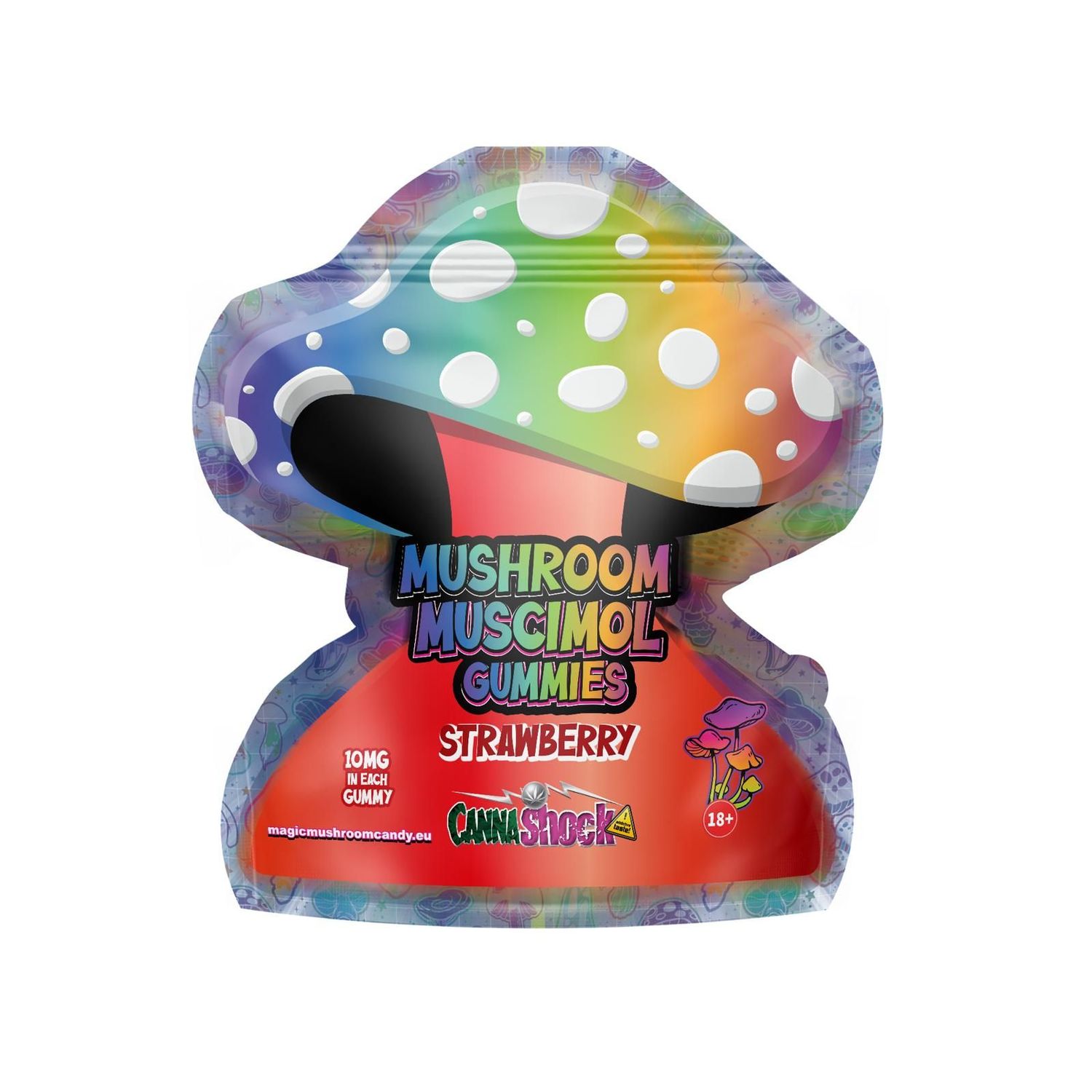 Magic Mushroom Muscimol Edibles Strawberry 40mg