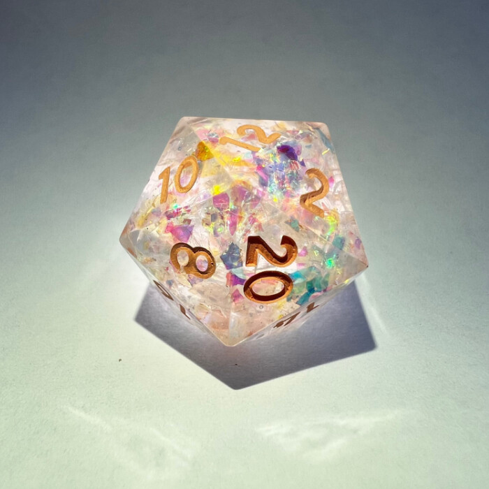 Crystal Glimmer - Custom Dice
