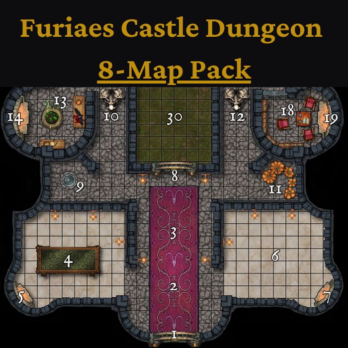 Furiaes Castle Dungeon 8-Map Pack