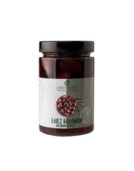 OLIVEN AUS KALAMATA "SAVOUIDAKIS" 220GR Glas