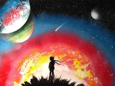 Spray cans art pictures -Stardust