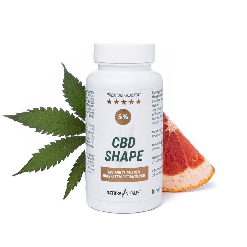 Stoffwechsel mit CBD Shape 5%iges CBD - 60 Presslinge