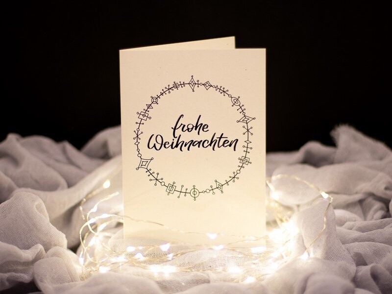 Weihnachtskarte - "Frohe Weihnachten"