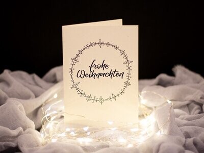 Weihnachtskarte - "Frohe Weihnachten"