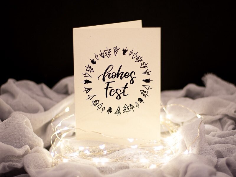 Weihnachtskarte - "Frohes Fest"