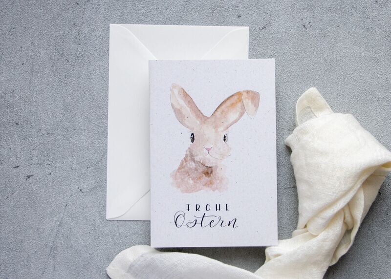 Grußkarte Ostern "frohe Ostern"