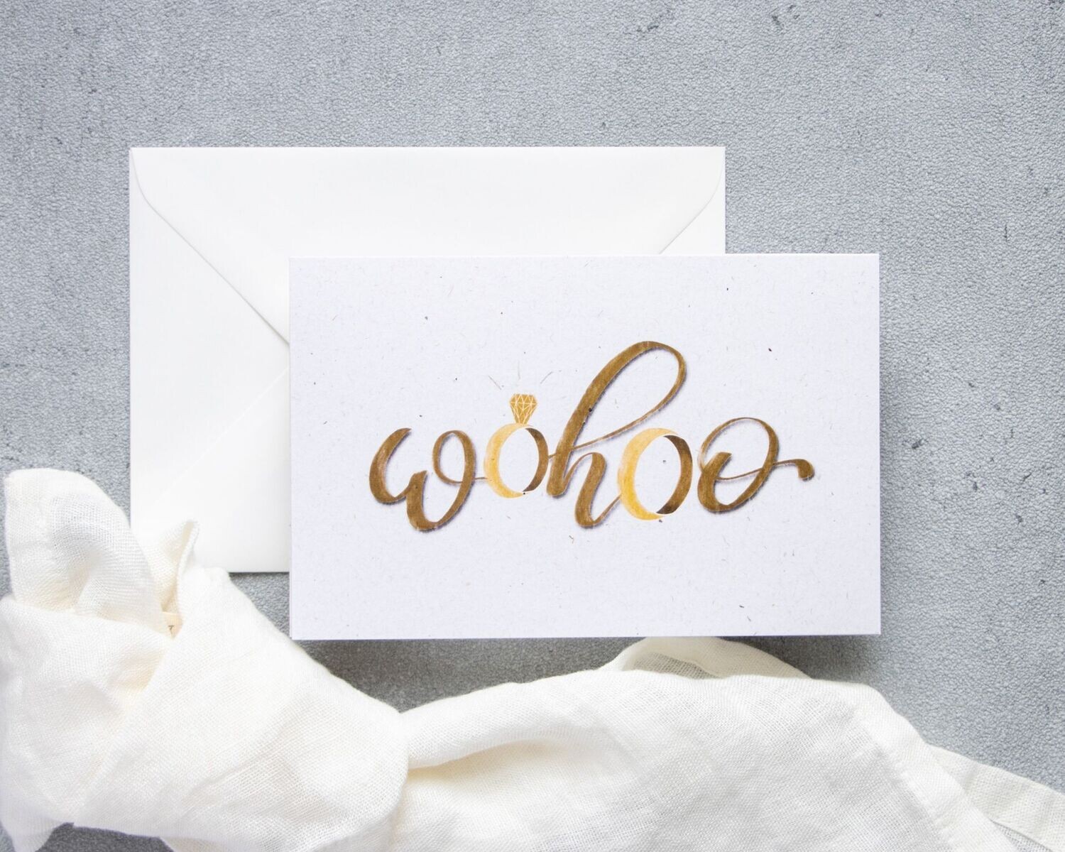 Hochzeitskarte - "wohoo"
