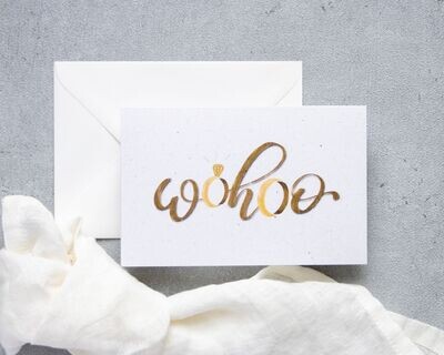 Hochzeitskarte - "wohoo"